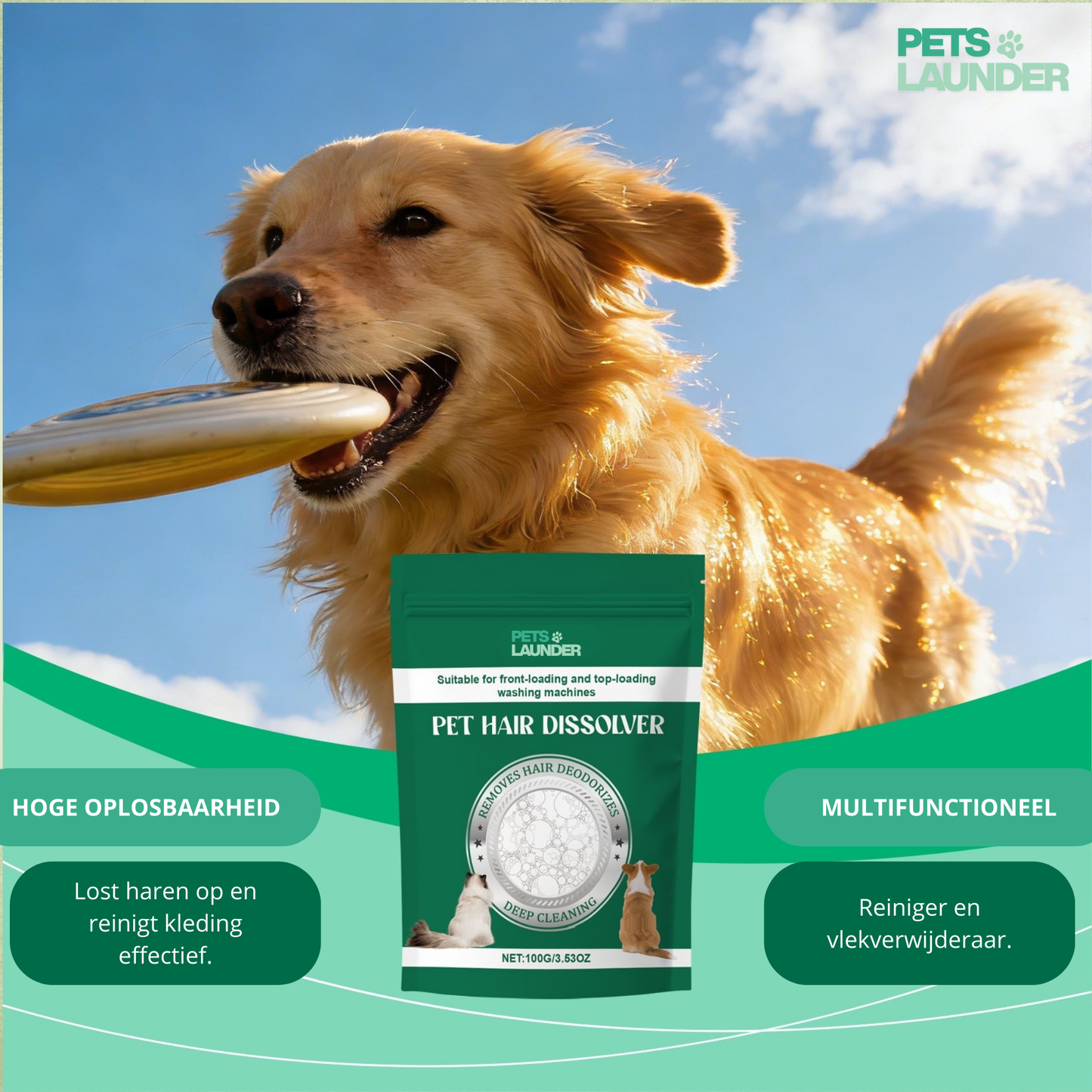 Huisdierhaar Oplosser voor de Was (12 Stuks) - Verwijdert Honden en Kattenhaar tijdens het Wassen