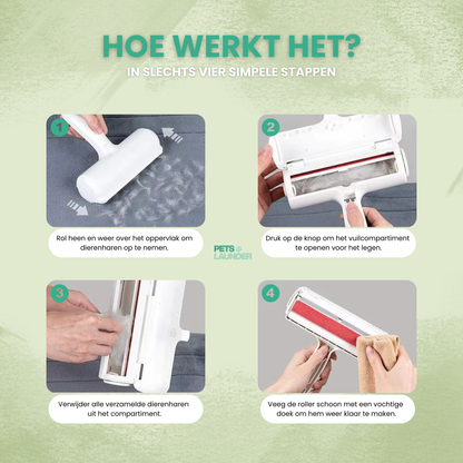 Pluizenverwijderaar voor Hondenhaar & Kattenhaar