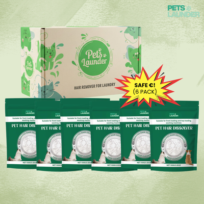 Huisdierhaar Oplosser voor de Was (6 Stuks) - Verwijdert Honden en Kattenhaar tijdens het Wassen